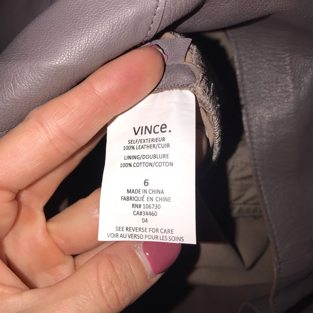Vince Camuto Genuine Leather Dress - Picture 4 of 6